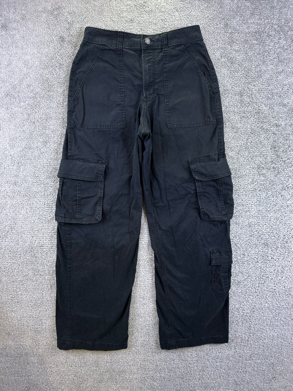 Hollister Pants Ultra High Rise Baggy 28x31 Cargo Wide Y2k Utility Grunge Gorp